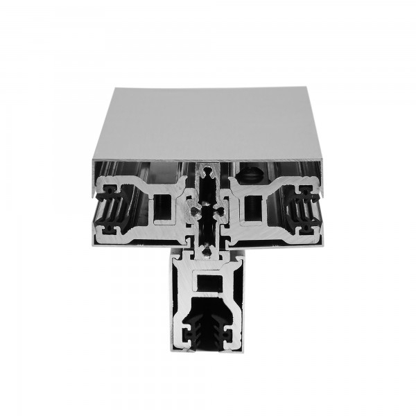 Glas T-Klemmprofil Set 10 mm - Edelstahloptik^