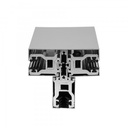 Glas T-Klemmprofil Set 10 mm - Edelstahloptik^