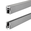 Glas-Klemmprofil | 8-8,76 mm | Edelstahloptik^