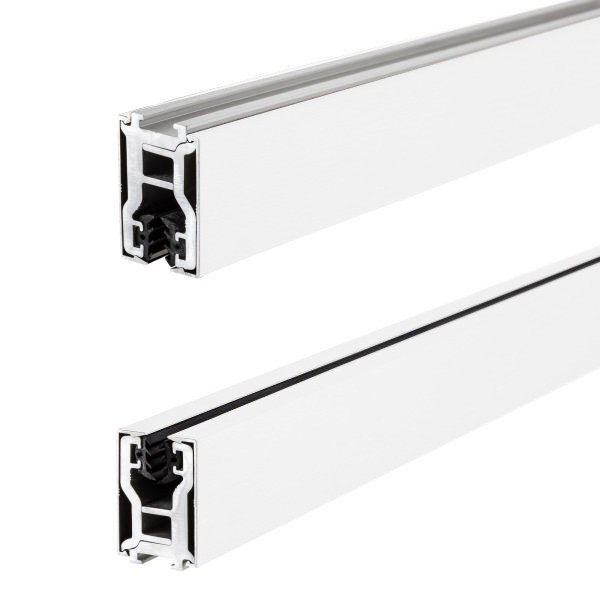 Glas-Klemmprofil | 8-8,76 mm | Weiss^