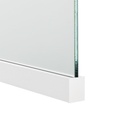 Glas-Klemmprofil | 8-8,76 mm | Weiss^