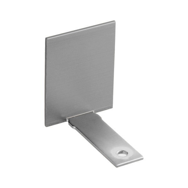 Endkappe Glas-Klemmprofil | 12-12,76 mm | Edelstahloptik^