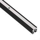 Glas-Klemmprofil MINI | 8-8,76 mm | Schwarz^