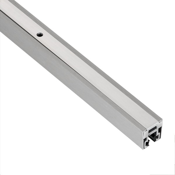 Glas-Klemmprofil MINI | 8-8,76 mm | Edelstahloptik