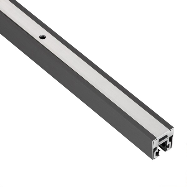 Glas-Klemmprofil MINI | 8-8,76 mm | Anthrazit^