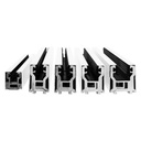 Glas-Klemmprofil MINI | 8-8,76 mm | Weiss^