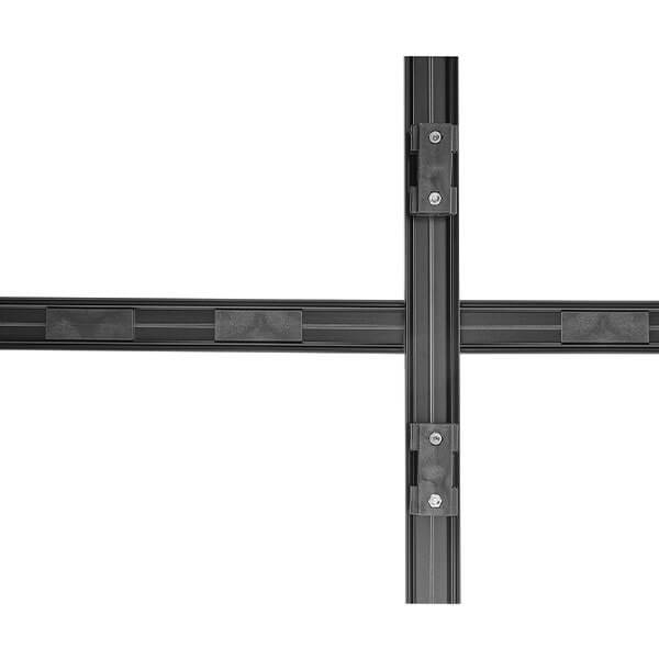 Sprossenprofile mit Klebebock - Schwarz^