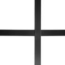 Sprossenprofile mit Klebebock - Schwarz^