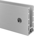 Bodenprofil, Easy Glass Pro, Seitenm., MOD 8130, Gebürstet, Aluminium^