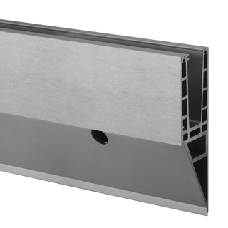 Bodenprofil, EG Max &quot;Y&quot;, Seitenm., MOD 8540, Gebürstet, Aluminium^