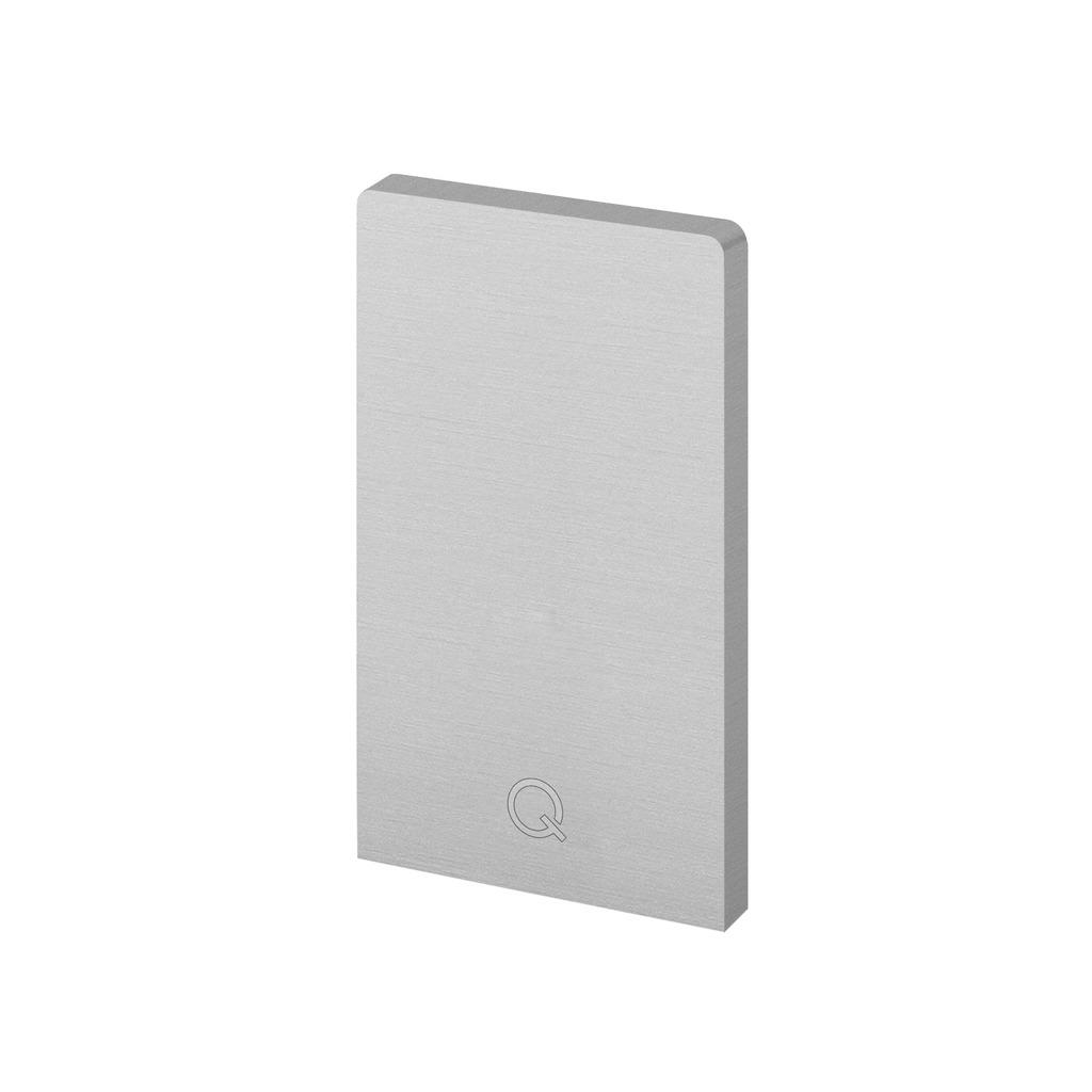 Endkappe, Easy Glass Up, Bodenm., MOD 6612, Aluminium