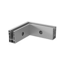 90° Ecke, Easy Glass Up Inverse, Seitenmontage, MOD 6621, Al