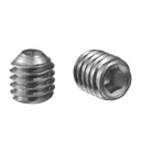 Gewindestift mit Innensechskant, flach, Real-Loc, A2-70, V4A