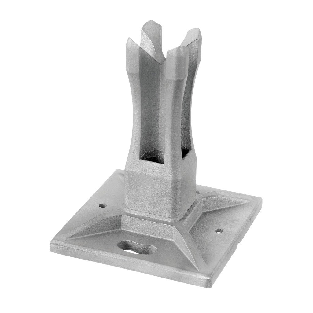 Bodenflansch für Rohr, Square Line, MOD 4942, V4A