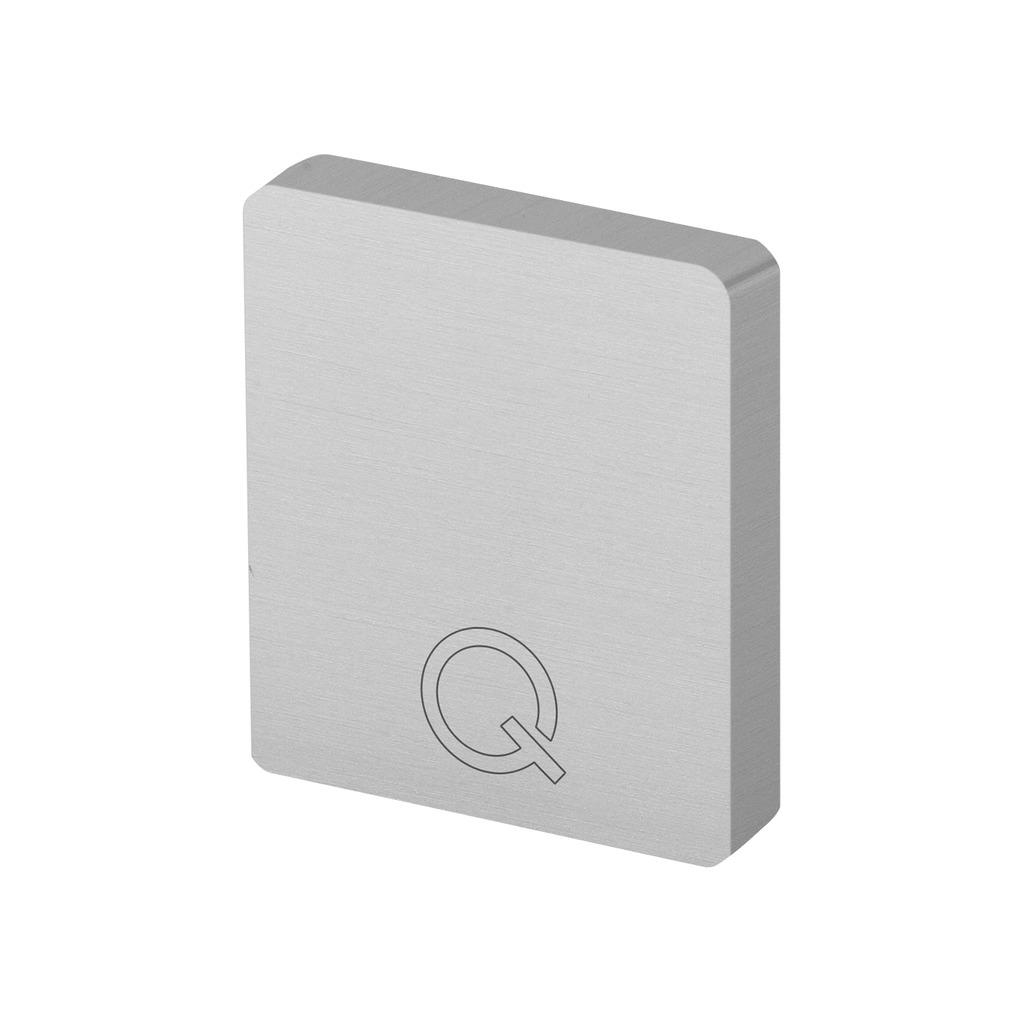 Endkappe für Glasleistenrohr, flach, Easy Hit, MOD 6913, Alu