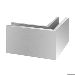 Ecke für Bodenprofil, Easy Glass Pro, Bodenm., MOD 8111, Alu^