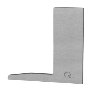 Endkappe, Easy Glass Slim &quot;F&quot;, Bodenm., MOD 8022, Aluminium^