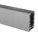 Bodenprofil, Easy Glass Up, Bodenm., MOD 6610, Gebürstet, Roh, Aluminium^