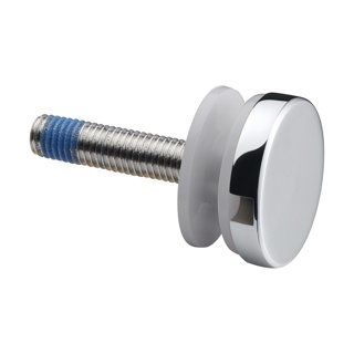 Glasadapter, Ø30 mm, M8, ohne Grundpl. flach, MOD 0740, V2A^