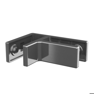 Glasverbinder, 90°, MOD 0292, Aluminium^