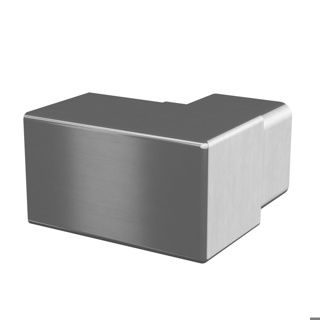 Wandflansch, 90°, für Rohr, Easy Glass, MOD 6518, V4A^