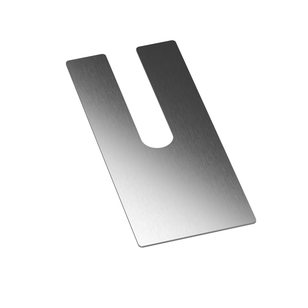 Distanzplatten für Easy Glass Prime, Seitenm., MOD 8436, Alu^