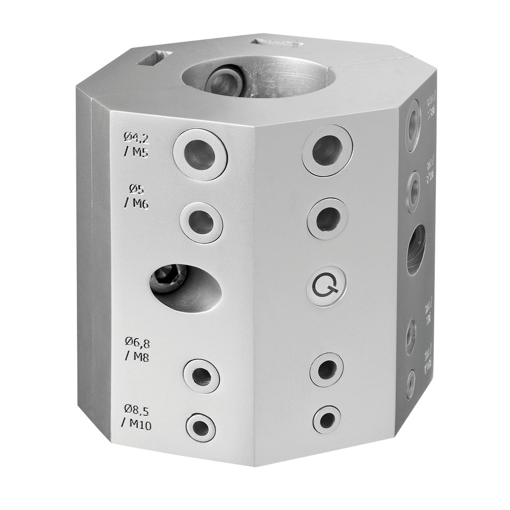 Bohrschablone, für Gewindeschneid-Bohrloch M5, M6, M8, M10^