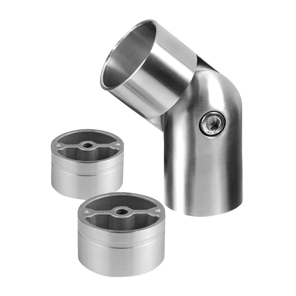 Justierb. Verbinder, -90° bis +90°, für Holz, MOD 0308, V2A^