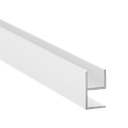 E-Profil-Alu, Weiss^