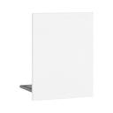 Endkappe Glas-Klemmprofil | 12-12,76 mm | Weiss^