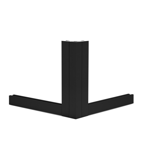 Glas Eck-Klemmprofil Set 12 mm - Schwarz^