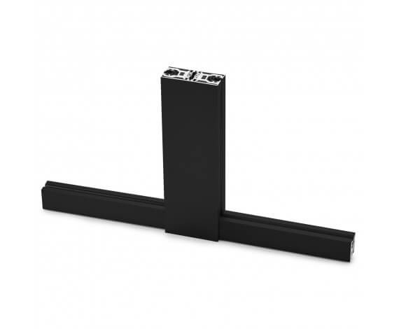 Glas H-Klemmprofil Set 10 mm - Schwarz^