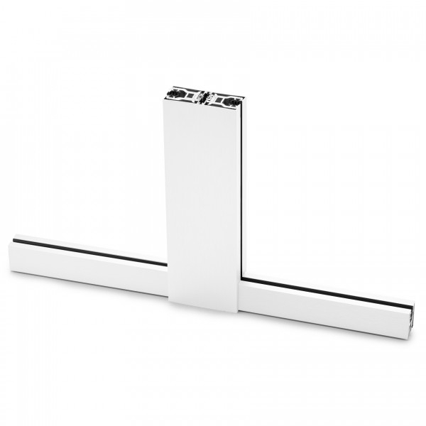 Glas H-Klemmprofil Set 10 mm - Weiss^