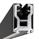 Glas-Klemmprofil | 8-8,76 mm | Anthrazit^