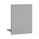 Endkappe Glas-Klemmprofil | 12-12,76 mm | Edelstahloptik^