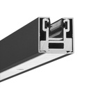 Glas-Klemmprofil MINI | 8-8,76 mm | Anthrazit^