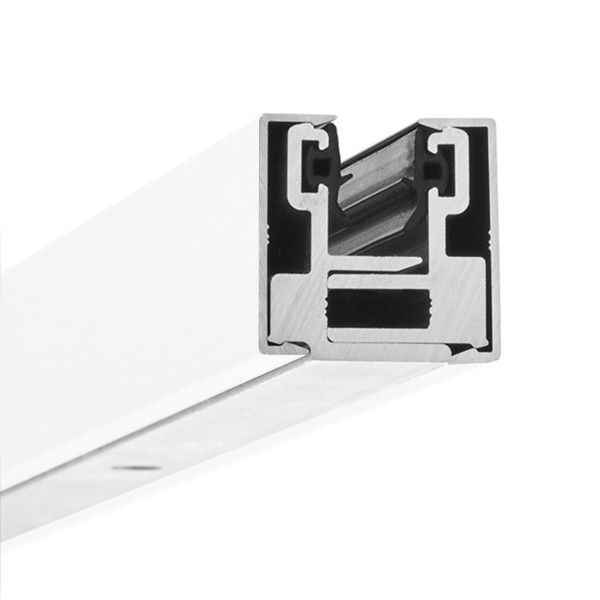 Glas-Klemmprofil MINI | 10-10,76 mm | Weiss^