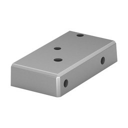 Bodenflansch für Geländerpfosten, Easy Alu, MOD 9026, Alu