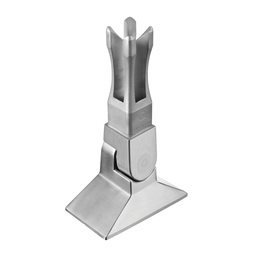 Justierb. Bodenflansch für Rohr, Square Line, MOD 4943, V2A