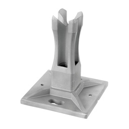 Bodenflansch für Rohr, Square Line, MOD 4942, V4A