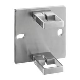 Halterung Pfosten, Seitenm., Square Line, MOD 4551, V2A