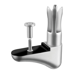 Bodenflansch für Rohr, Treppenmontage, Q-line, MOD 0947, V2A