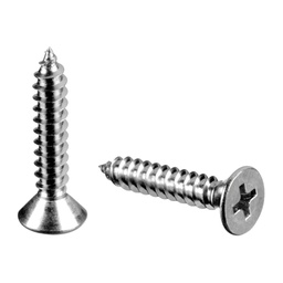 Senkkopfschraube mit Kreuzschlitz, DIN 7982C, Ø9,5 mm, A4-70