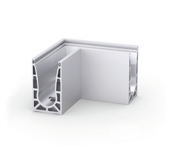 [BO5403180] VetroMount® Ecke für Bodenprofil U