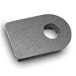 Anschweißlasche mit Bohrung, Q-line, MOD 1933, V2A^