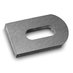 Anschweißlasche mit Langloch, Q-line, MOD 1934, V2A^