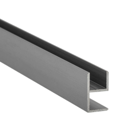 E-Profil-Alu, Edelstahloptik^