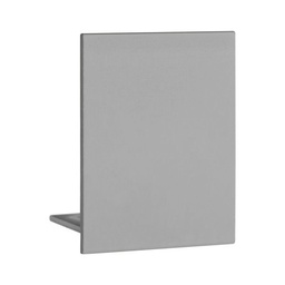 Endkappe Glas-Klemmprofil | 17,52 mm | Edelstahloptik^