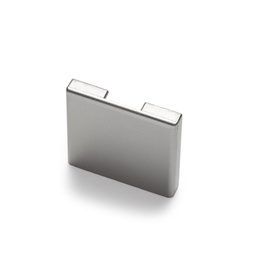 Endkappe Glas-Klemmprofil MINI | 10-10,76 mm | Edelstahloptik^