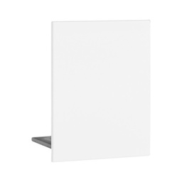 Endkappe Glas-Klemmprofil | 12-12,76 mm | Weiss^